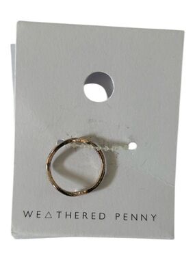 🦋 5/$25 - Double Sided Chevron Ring in Rose Gold by A Weathered Penny - NWT